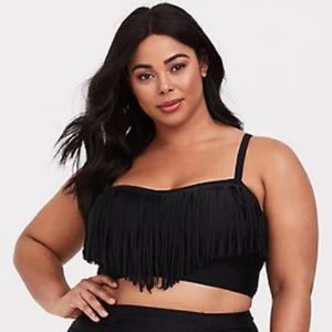 Torrid fringe bikini top